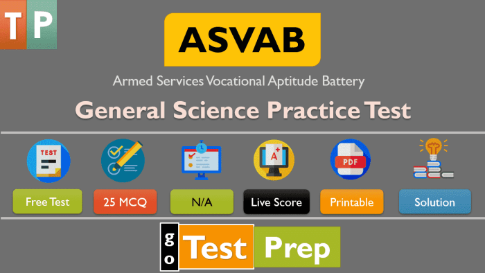 General science asvab practice test