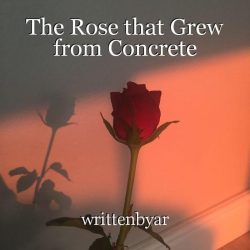 The rose that grew from concrete personification